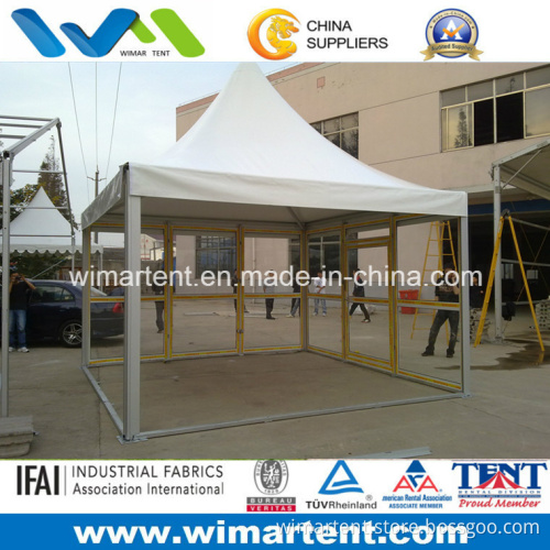 3mx3m White Aluminum PVC Pagoda Tent for Retail Shop